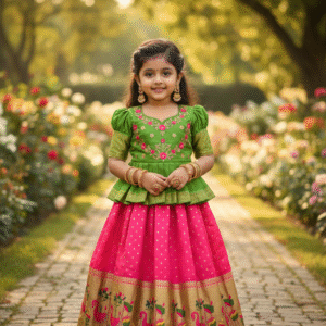 Flamingo 🦩 kids lehengas Code HC789