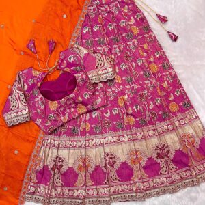 Treditional pretty pink lehenga