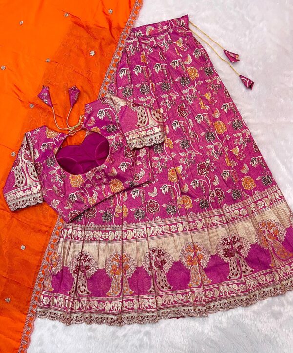 Treditional pretty pink lehenga