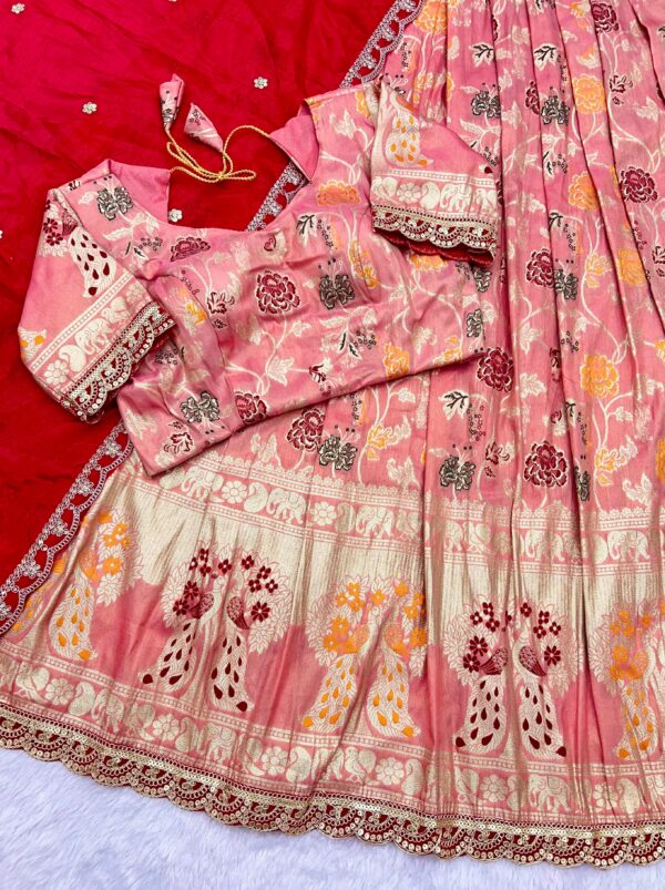 Trending peach lehenga - Image 3