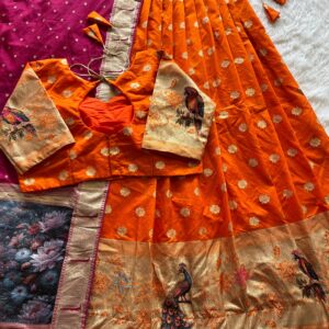 Orenge trendy lehenga