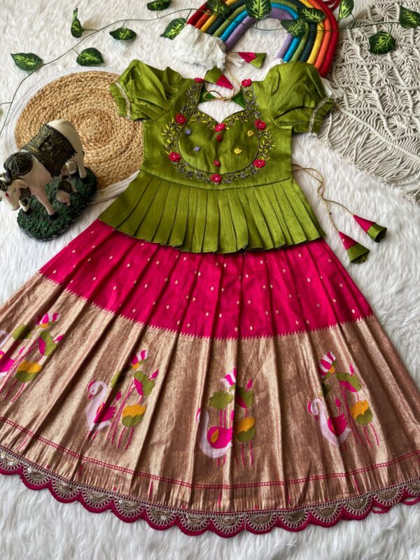 Flamingo 🦩 kids lehengas Code HC789 - Image 3