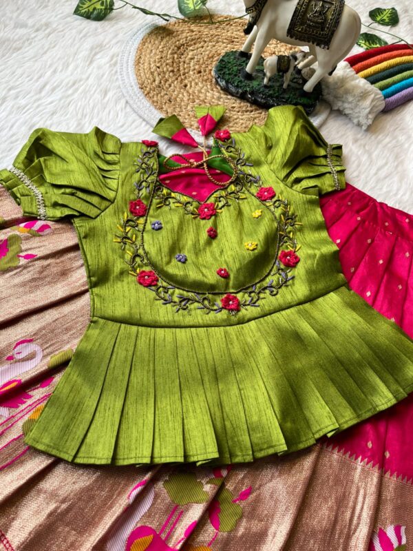 Flamingo 🦩 kids lehengas Code HC789 - Image 5