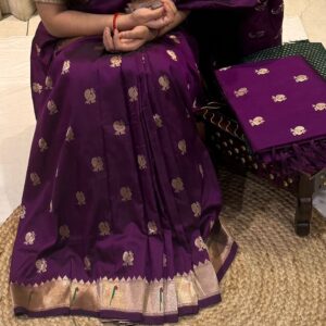 Purple pithani sarees