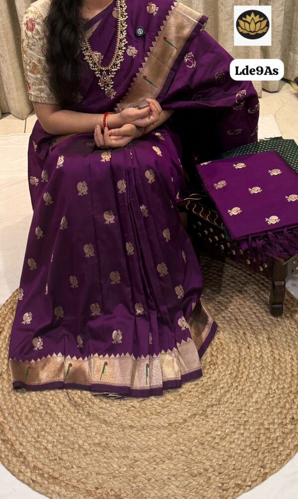 Purple pithani sarees