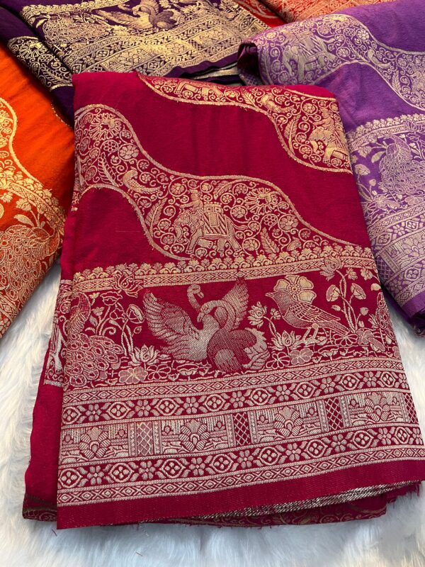 Banarasi kadi georgette sarees code 105 - Image 17
