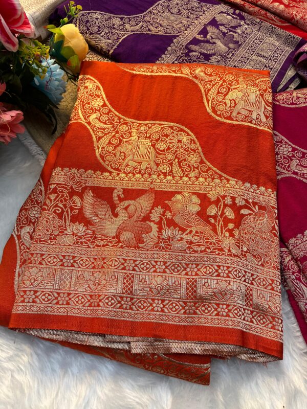Banarasi kadi georgette sarees code 105 - Image 14