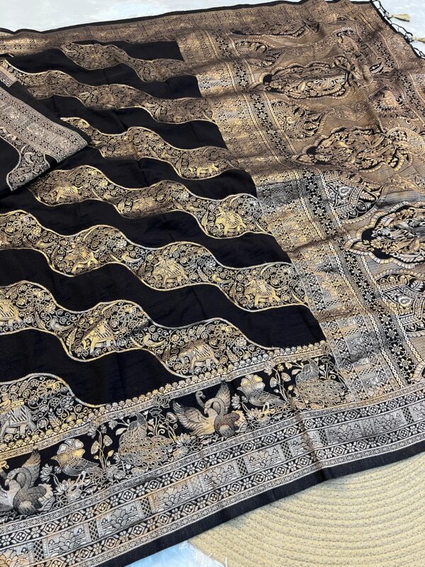 Banarasi kadi georgette sarees code 105 - Image 10