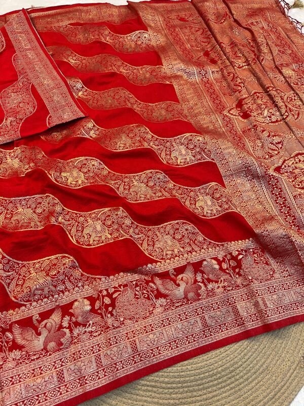 Banarasi kadi georgette sarees code 105 - Image 7