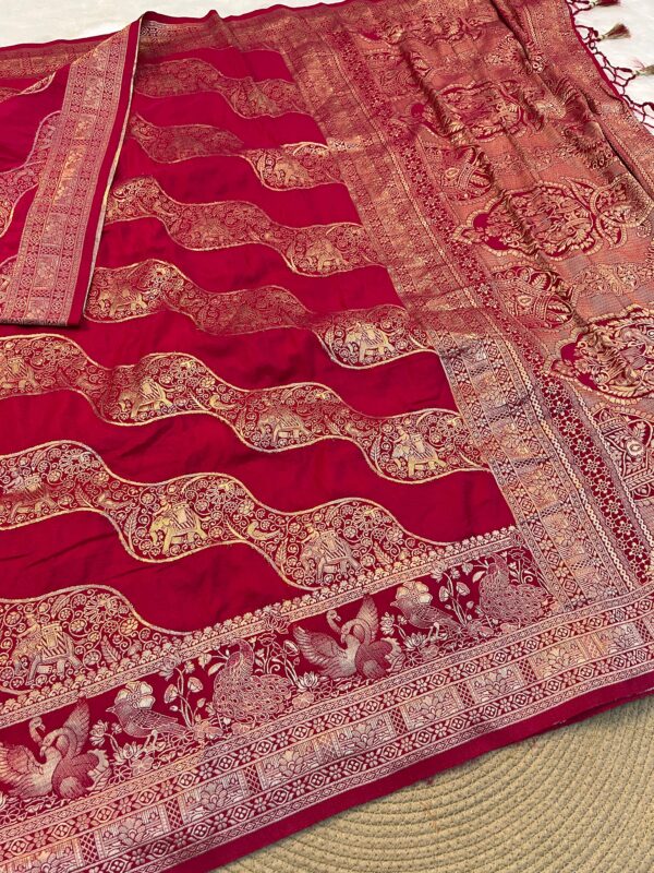 Banarasi kadi georgette sarees code 105 - Image 2