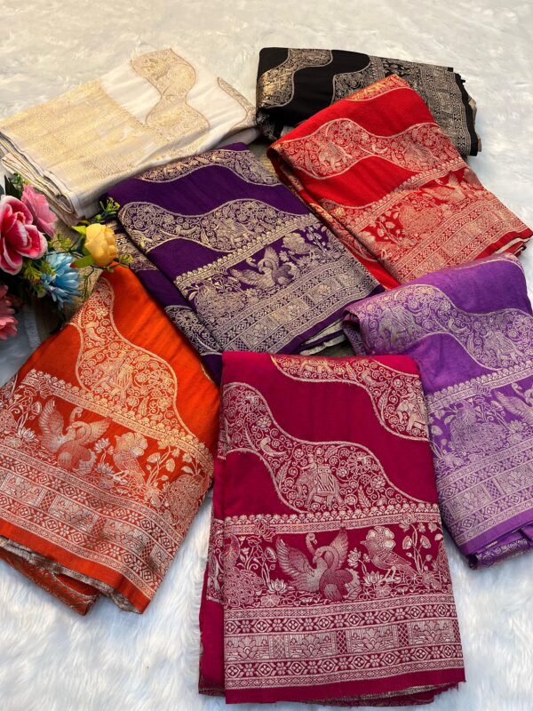 Banarasi kadi georgette sarees code 105