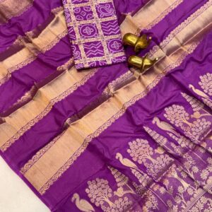 Code 101 purple moonga viscose crepe crepe silk sarees