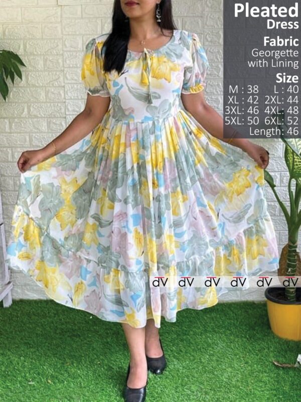 Stylish printed georgette Maxi code HC111 - Image 5