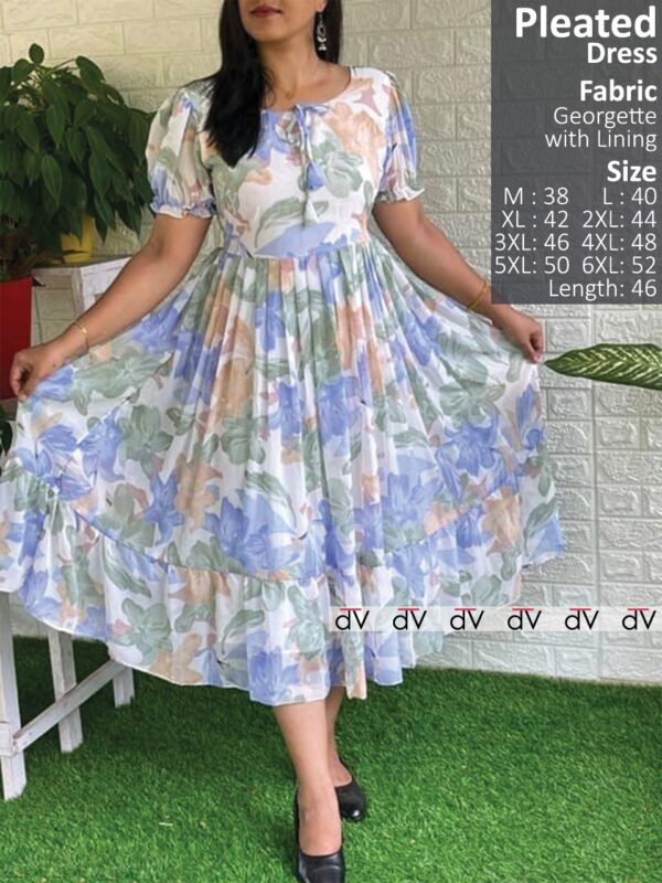 Stylish printed georgette Maxi code HC111 - Image 4