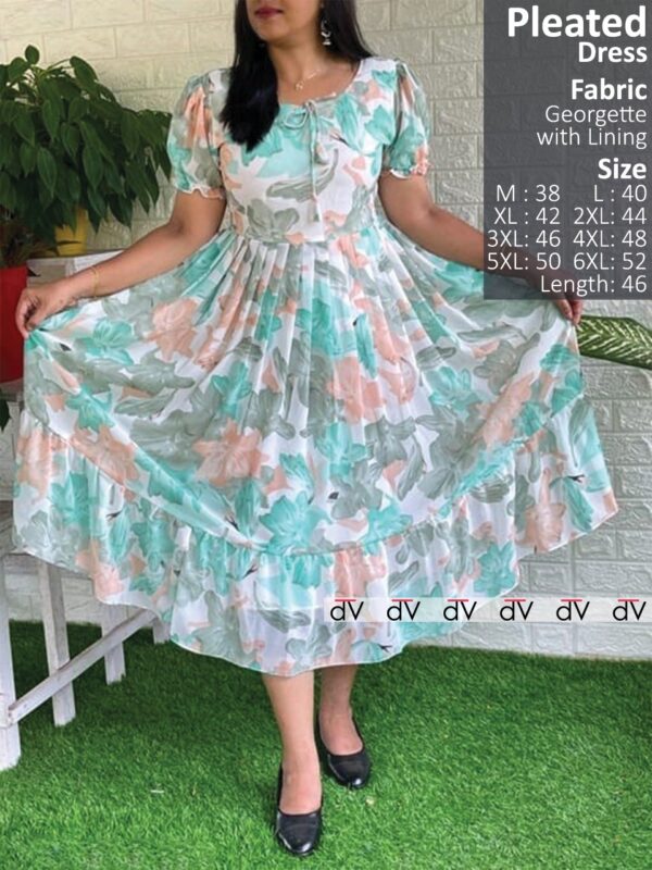 Stylish printed georgette Maxi code HC111 - Image 3