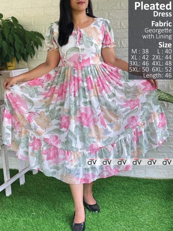 Stylish printed georgette Maxi code HC111