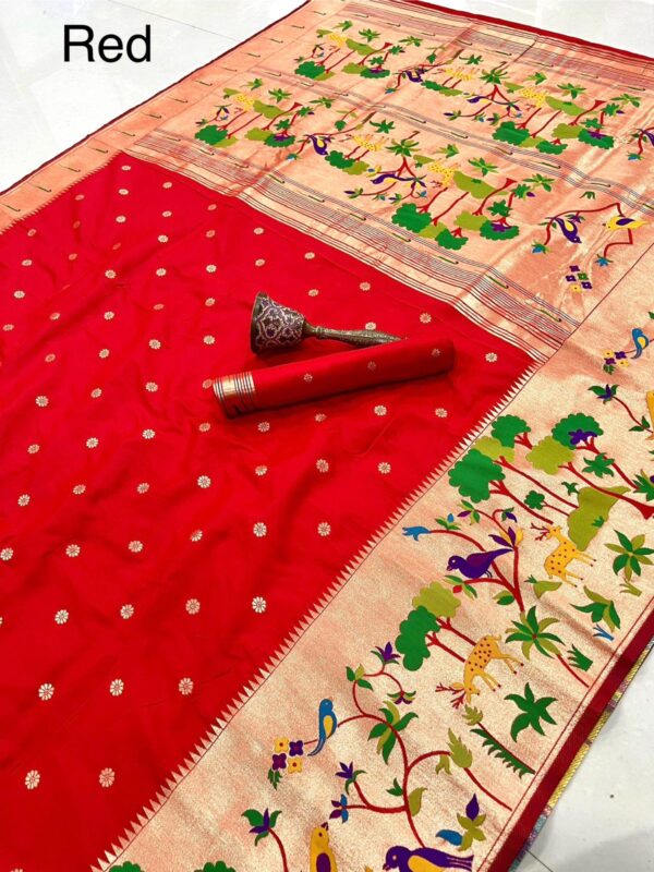 Exclusive vanavihari concept pithani sarees Hc777 - Image 2