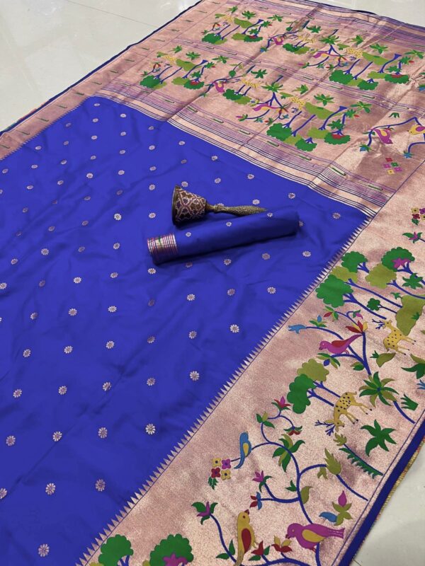 Exclusive vanavihari concept pithani sarees Hc777 - Image 5