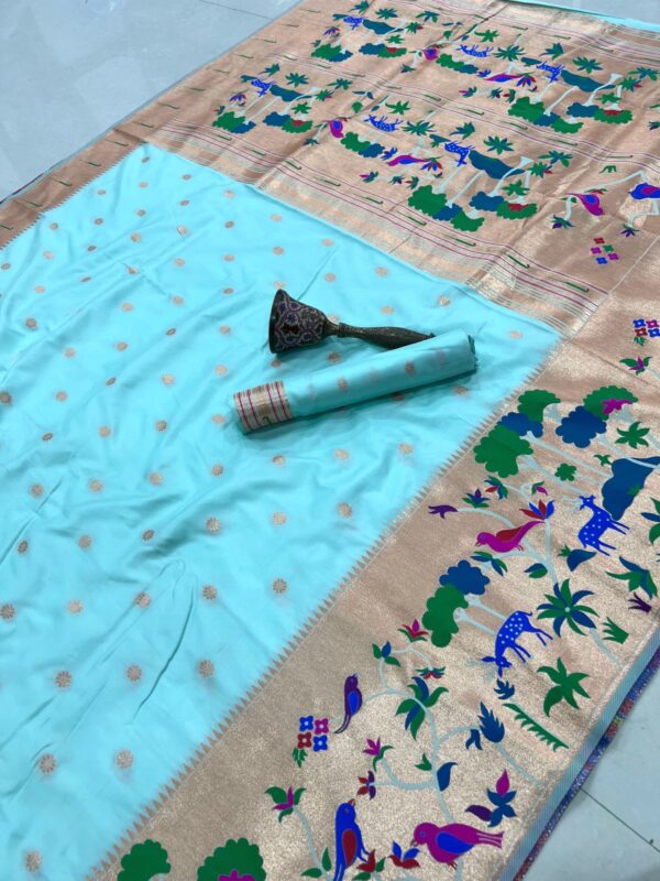 Exclusive vanavihari concept pithani sarees Hc777 - Image 14