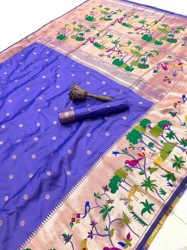 Exclusive vanavihari concept pithani sarees Hc777 - Image 9