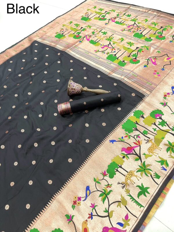 Exclusive vanavihari concept pithani sarees Hc777 - Image 11