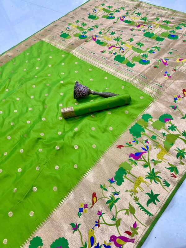 Exclusive vanavihari concept pithani sarees Hc777 - Image 8