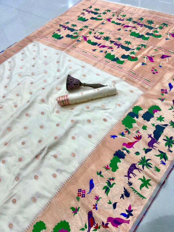 Exclusive vanavihari concept pithani sarees Hc777 - Image 12
