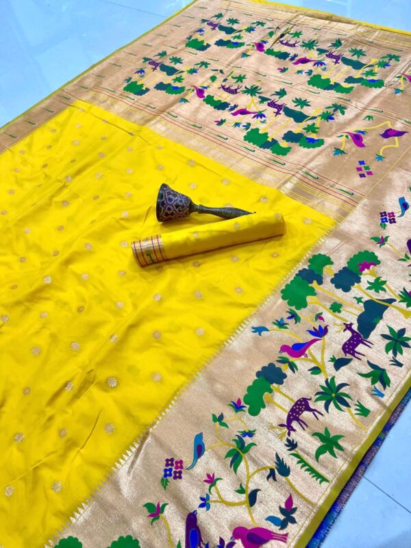 Exclusive vanavihari concept pithani sarees Hc777 - Image 10