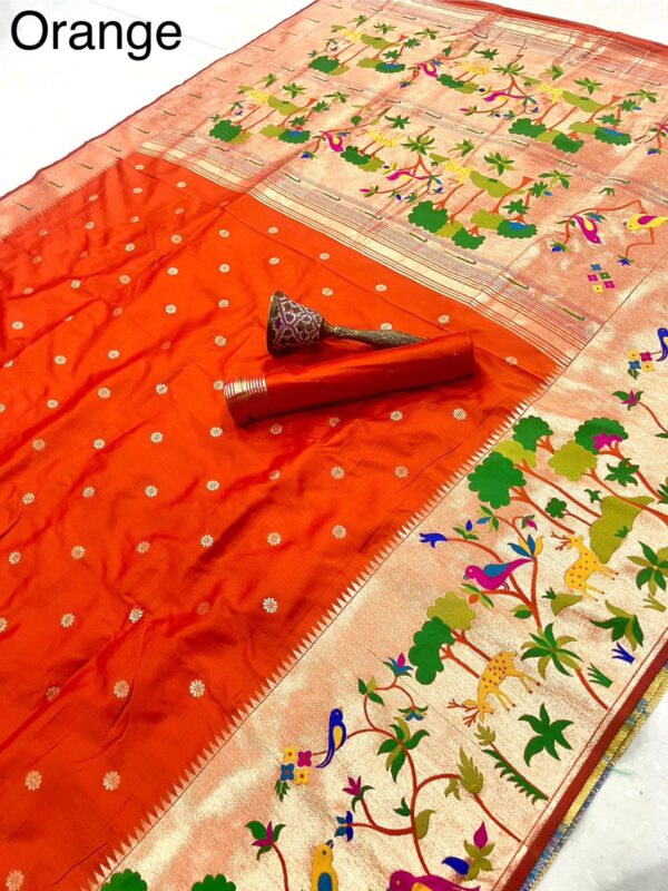 Exclusive vanavihari concept pithani sarees Hc777 - Image 13