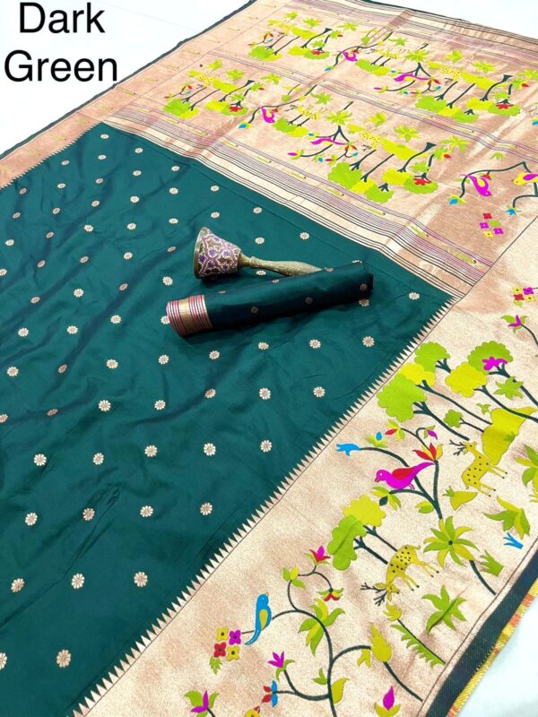 Exclusive vanavihari concept pithani sarees Hc777 - Image 15