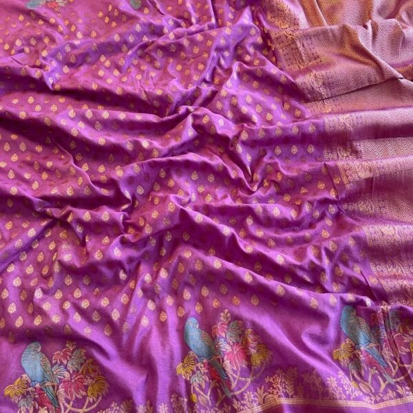 Elegant kadi creape silk sarees code HC555 - Image 7