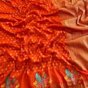 Elegant kadi creape silk sarees code HC555